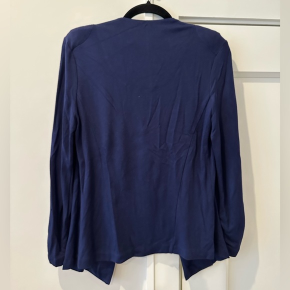 Tart Collections Navy Blue Knit Blazer Small - Picture 2 of 6